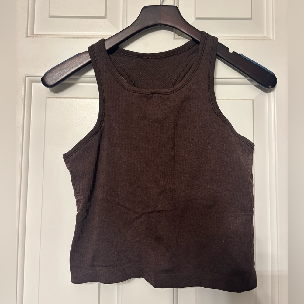 Lululemon Ebb to street racerback cropped tank top